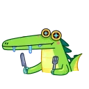 Crocodile Guy emoji 😤