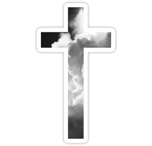 Telegram Sticker «Cross Jesus» ❤