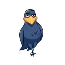 Angry Crow emoji ❤️