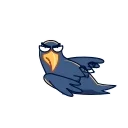 Емодзі Angry Crow 😮‍💨