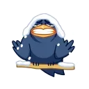 Angry Crow emoji 🥶
