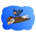 Angry Crow emoji 🦅