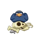 Angry Crow emoji 😈