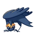 Angry Crow emoji 🙃
