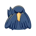 Angry Crow emoji 😠