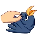 Angry Crow emoji 🤤
