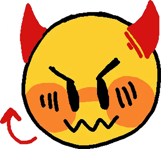 Стикер Telegram «Cursed Emojis» 😈