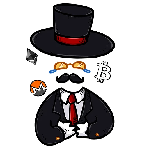 Telegram stiker «Crypto Gentlemans stickers» 😂