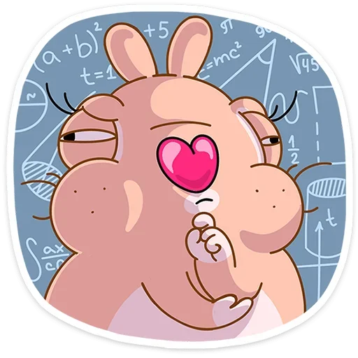 Telegram stiker «Кролик Себастьян» 🤔