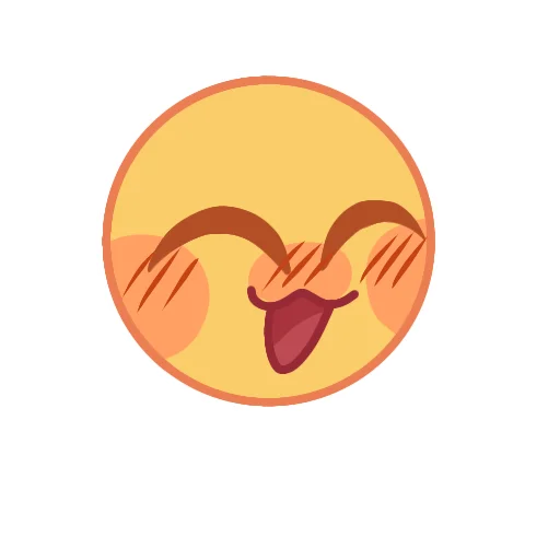 Стикер Telegram «Cursed Emojies UwU» 😄