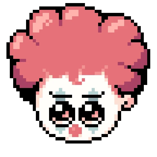 Cursed Pixelmoji emoji 🤡