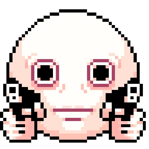 Cursed Pixelmoji emoji 😶