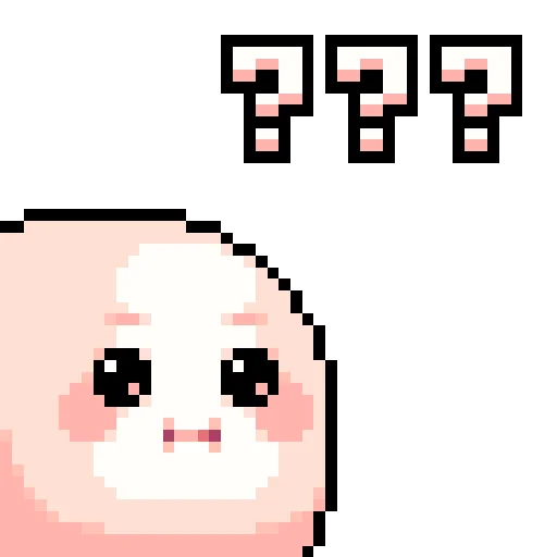 Cursed Pixelmoji emoji 😮