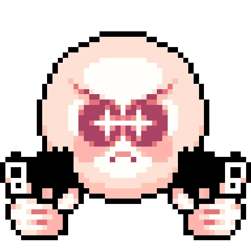 Cursed Pixelmoji emoji 😠