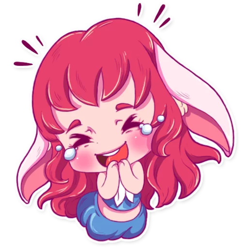 Telegram stikerlari Cute Bunny Girl