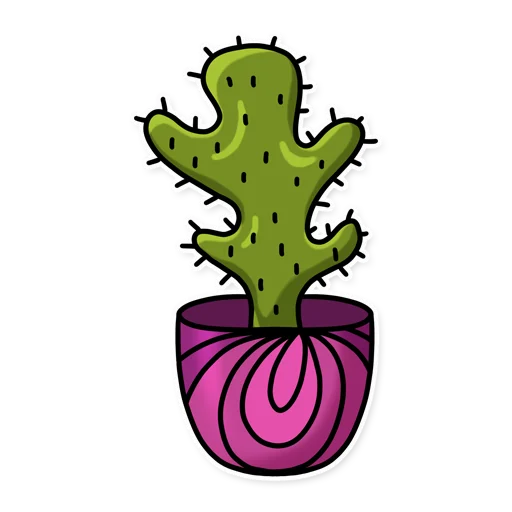 Cactuses stiker 🤪