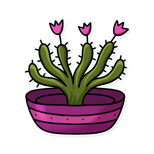 Cactuses stiker 🌸