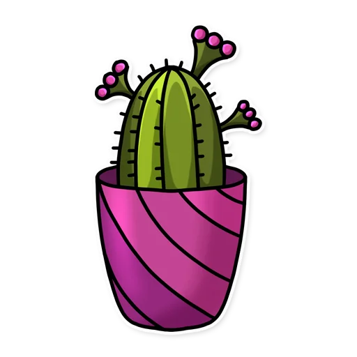 Cactuses stiker 🌹