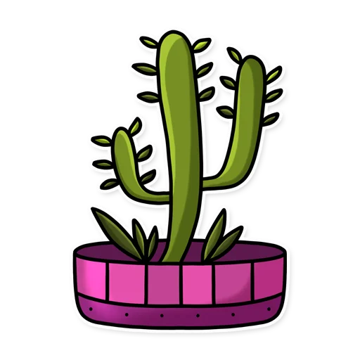 Cactuses stiker ☕