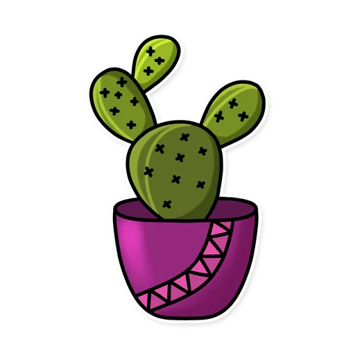 Cactuses stiker 👋
