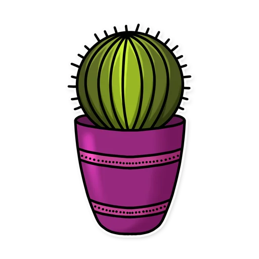 Cactuses stiker 🦔