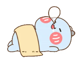 Cute Chubby Fish stiker 😴