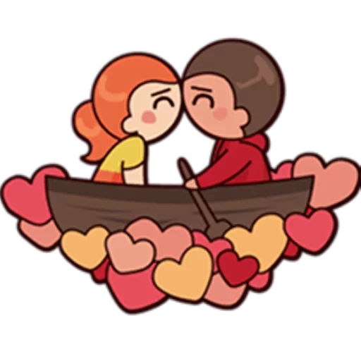 Telegram Sticker «Cute couple» 💕