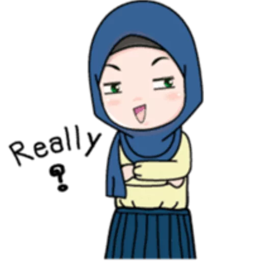 Cute Hijab Girl stiker 😏