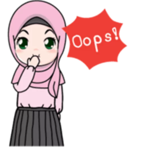 Cute Hijab Girl sticker 😳