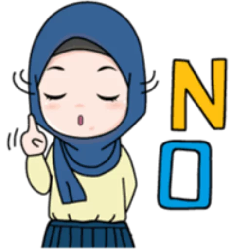 Cute Hijab Girl sticker 👎