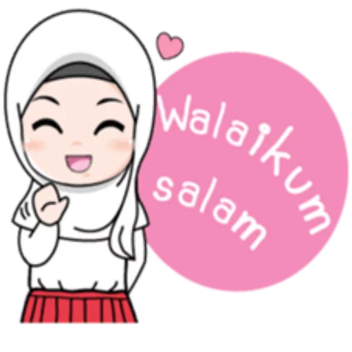 Cute Hijab Girl sticker 👋