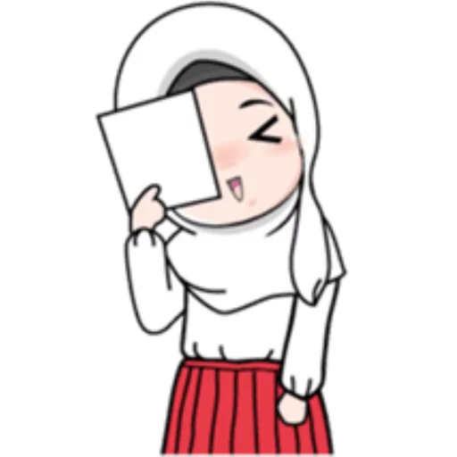 Cute Hijab Girl stiker 😝