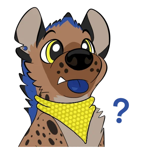 Cute Hyena emoji 😚