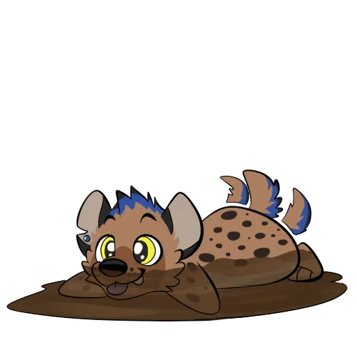 Cute Hyena emoji 🤪