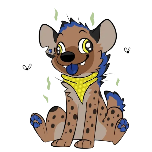 Cute Hyena emoji 😗