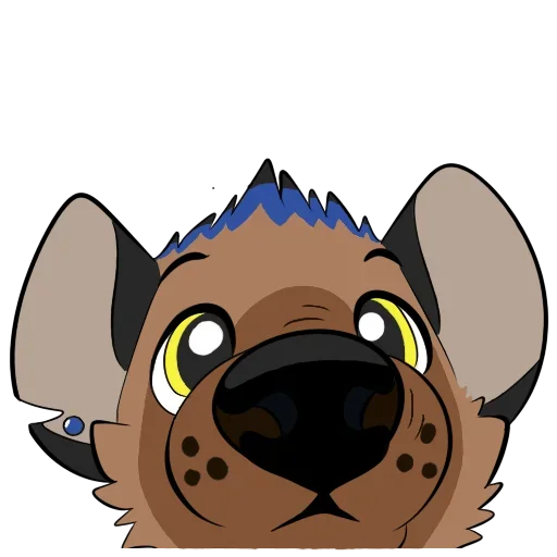 Cute Hyena emoji 😙