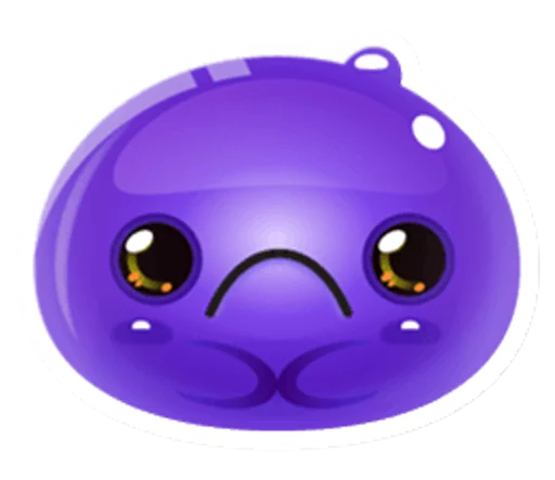 Cute and adorable jelly sticker ☹