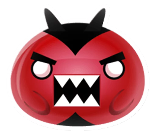 Cute and adorable jelly emoji 👿