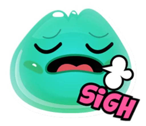 Telegram Sticker «Cute and adorable jelly» 😫