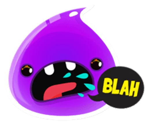 Telegram Sticker «Cute and adorable jelly» 😒