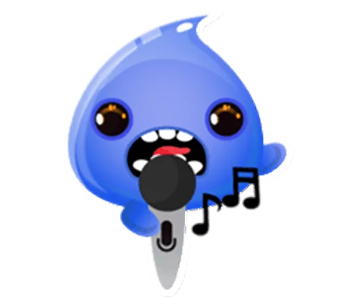 Cute and adorable jelly emoji 🎤