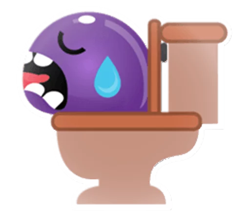 Cute and adorable jelly sticker 🚽
