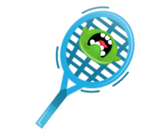 Cute and adorable jelly emoji 🏸
