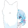 Telegram emojisi «Cute Kitten Anime» 😑