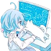 Telegram emojisi «Cute Kitten Anime» 🖥