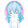 Telegram emojisi «Cute Kitten Anime» 🎧