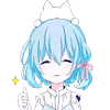 Telegram emojisi «Cute Kitten Anime» 👍