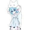 Емодзі Cute Kitten Anime 👀