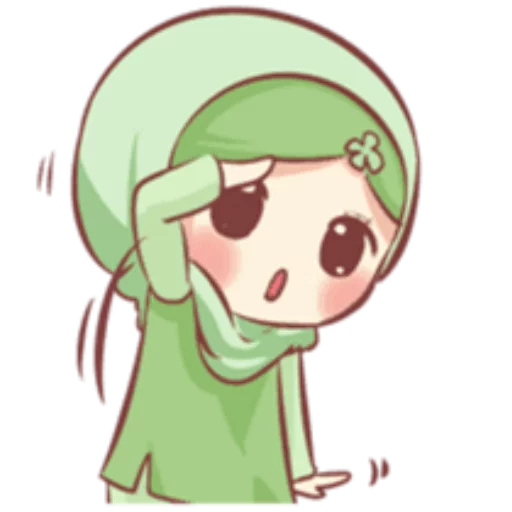 Эмодзи Cute Muslim Girl 😕