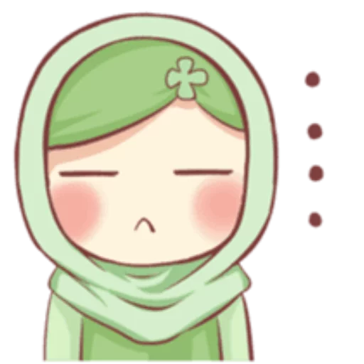 Стікер Telegram «Cute Muslim Girl» 😑